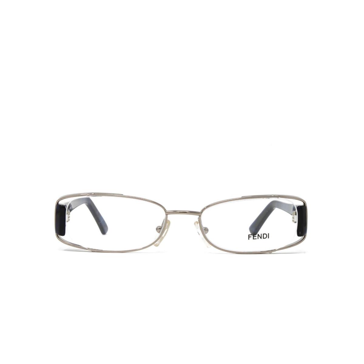 Fendi Women`s Oval Eyeglasses F764 036 Light Gunmetal 50mm Clear Demo Lens