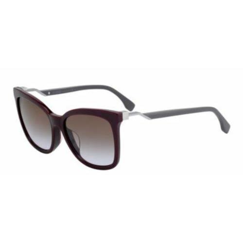 Fendi Burgundy Opal Silver / Brown Violet Gradient FF0244/F/S Sunglasses