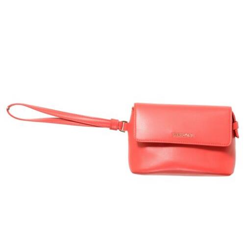 Versace Leather Red Women`s Handbag Clutch Bag