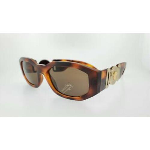 Versace Sunglasses 4361 521773 53MM Havana Gold Frame with Brown Lenses