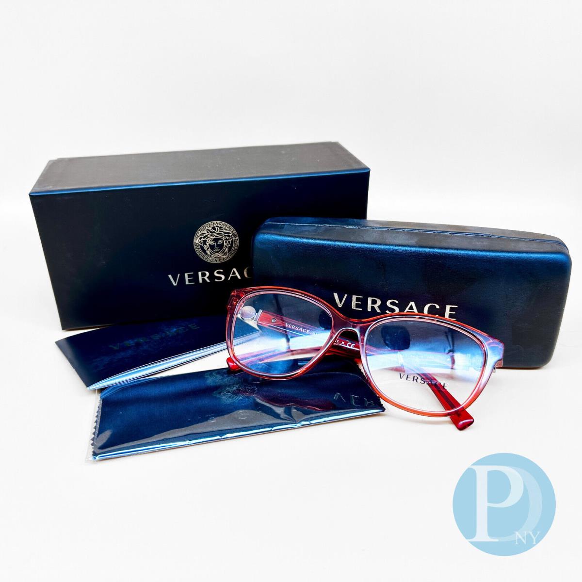 Versace VE3273 / 5307 - Woman`s Eyeglasses - 54mm - Red - Frame: Red