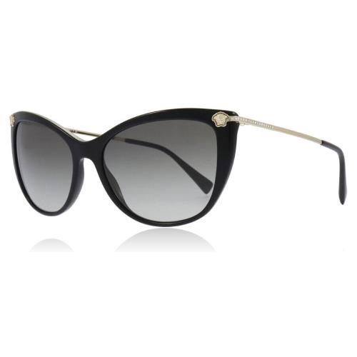 Versace Sunglasses VE4345B GB1/11 57mm Black Gold / Grey Gradient Lens