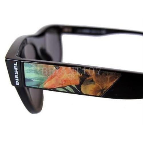 Diesel sunglasses  - Black-Orange-Flower Frame, Gray Lens 6