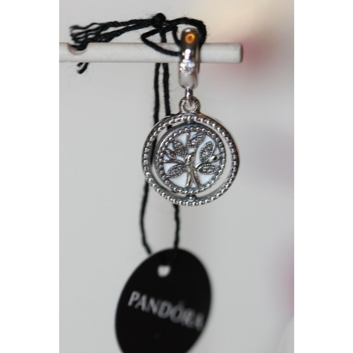 2019 Pandora Spinning Tree OF Life Dangle 797786CZ Box Bagtag