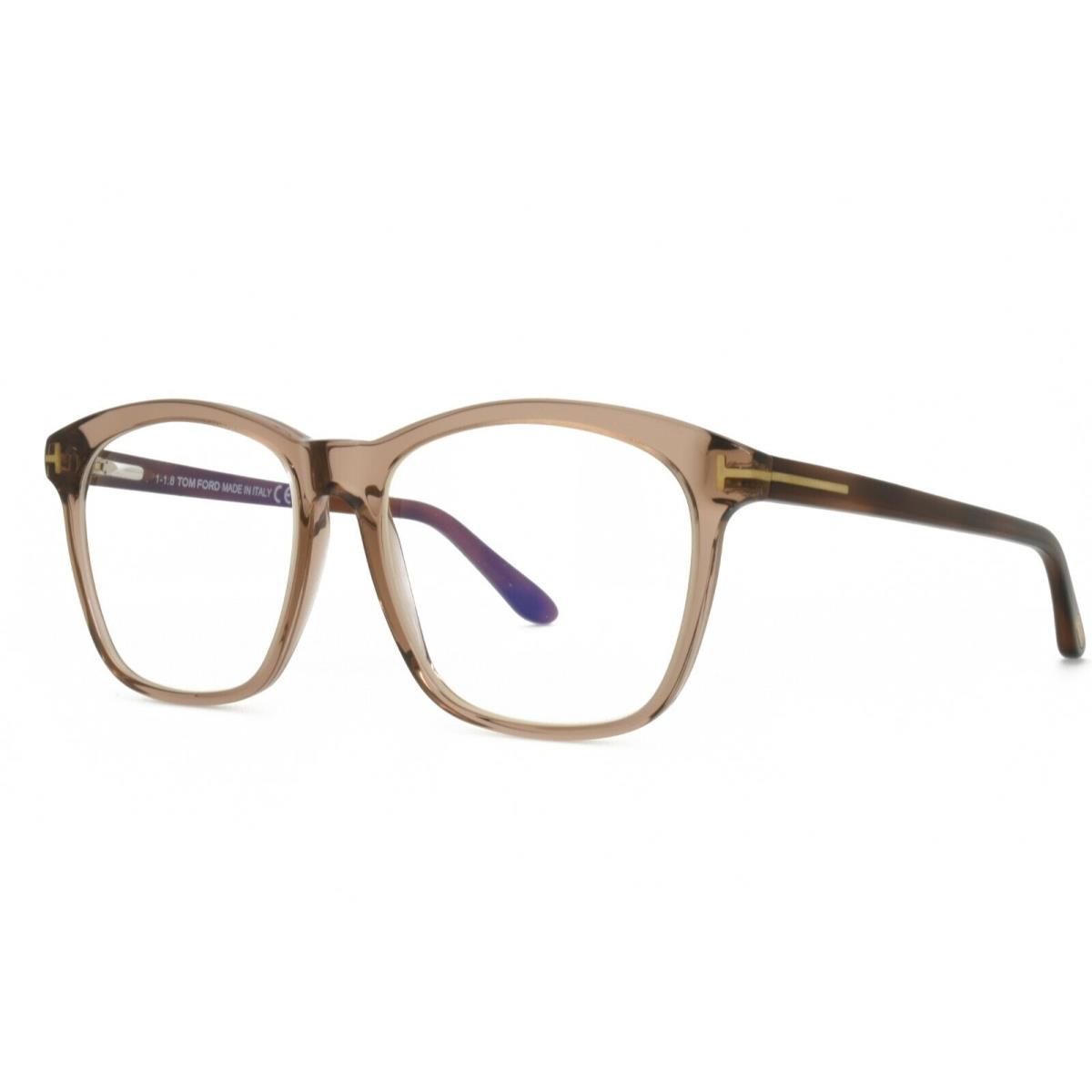 Tom Ford 5481V 045 Eyeglasses Tan Brown 54-16-140 Blue Light Block