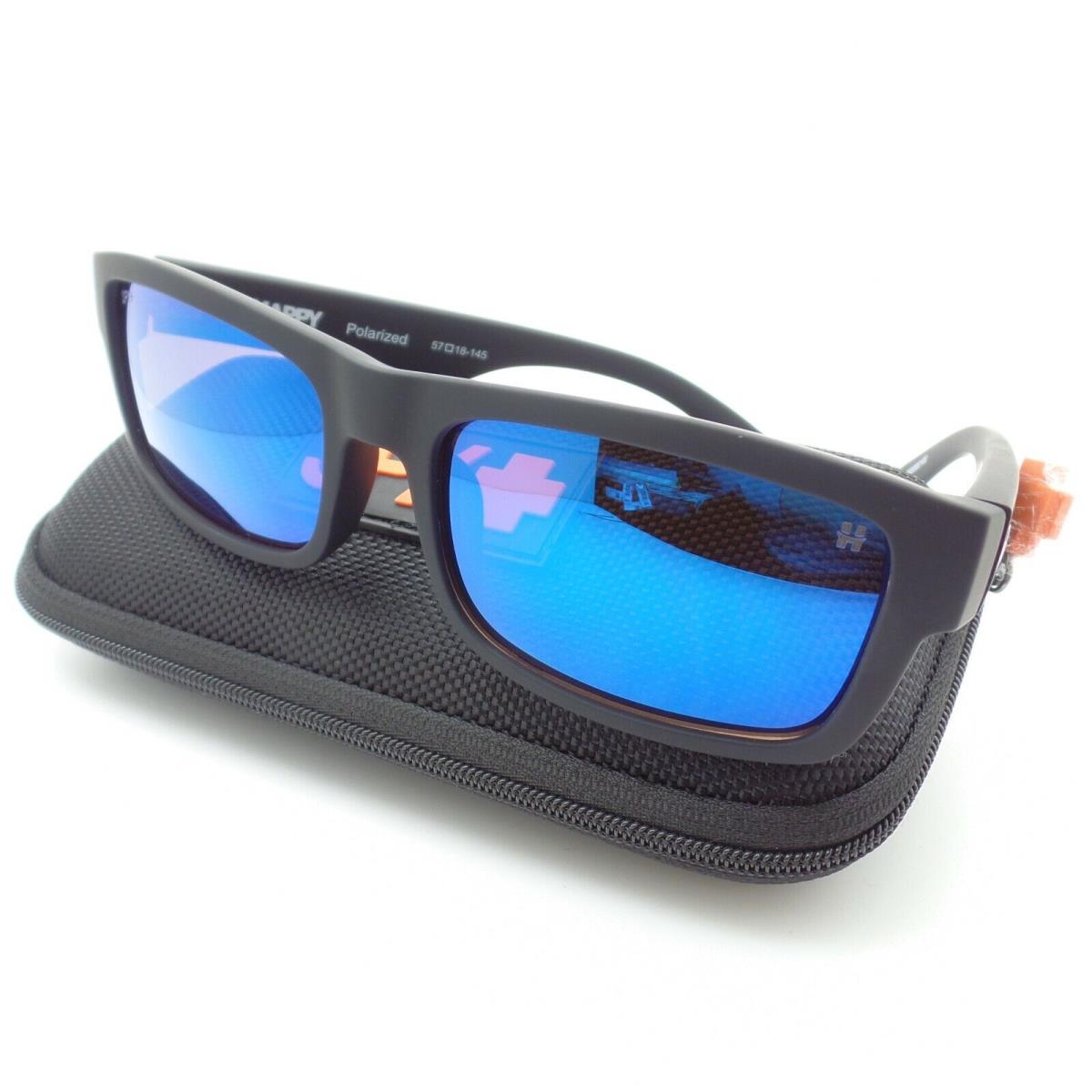 Spy Optics Discord Lite Soft Matte Black Blue Spectra Polarized Sunglasses