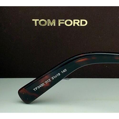 Tom Ford eyeglasses  - Gunmetal Ruthenium with Havana Tortoise Temples Frame, Clear Demos Lens
