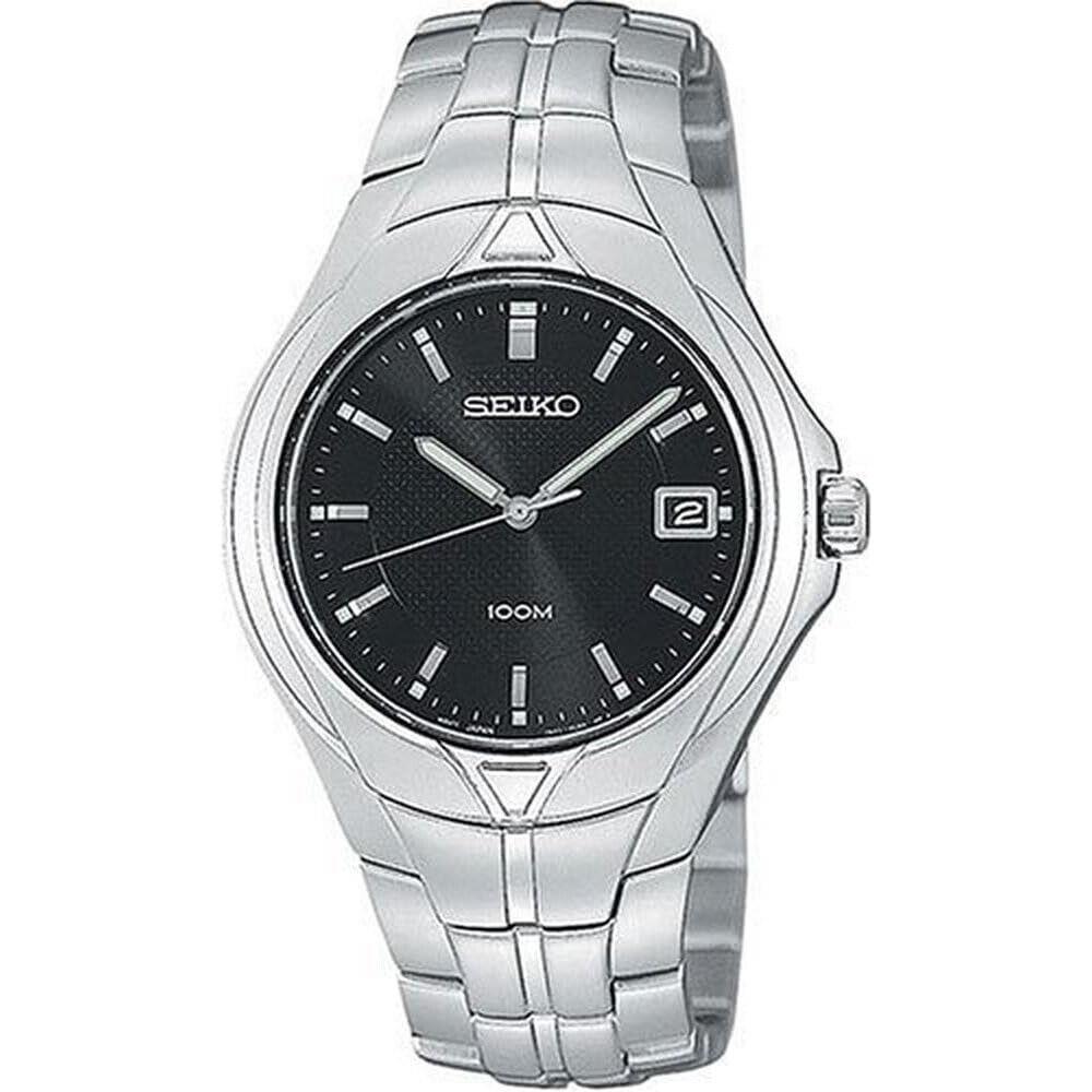 Seiko SGE799 Men`s Stainless Steel Black Dial Dress Watch