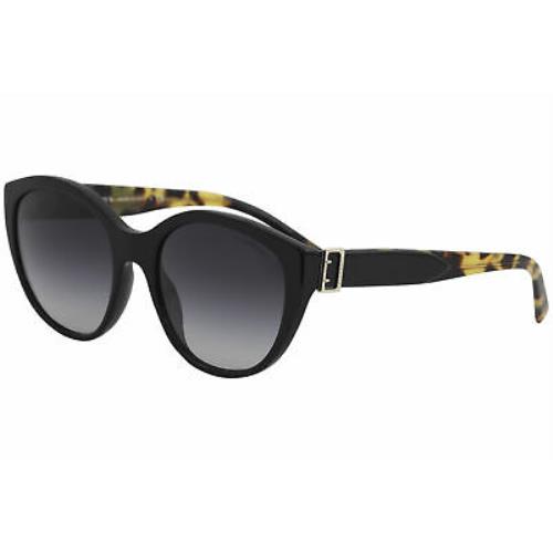 Burberry Women`s BE4242 BE/4242 3633/8G Black Fashion Round Sunglasses 55mm