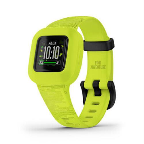 Garmin Vivofit Jr. 3 Watch Green Wristband: Green - Silicone