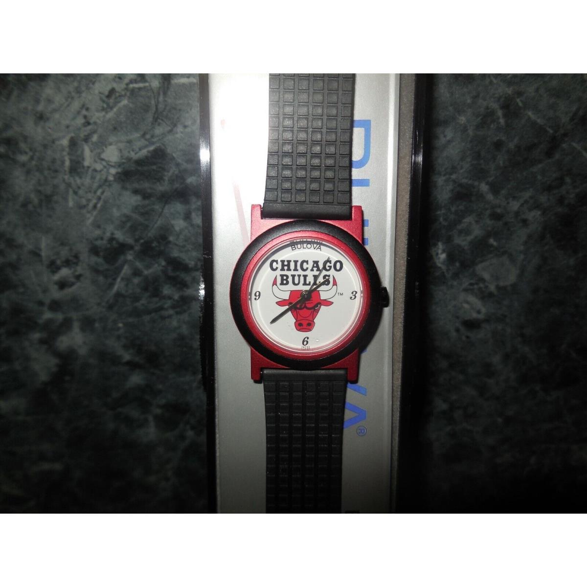 Chicago Bulls Bulova Sportstime Watch But Batteries Are Dead Over 25 Years o