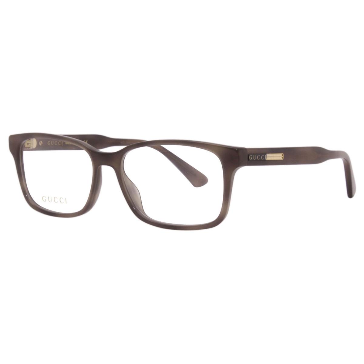 Gucci GG0826O 006 Eyeglasses Men`s Havana Full Rim Optical Frame 55-mm