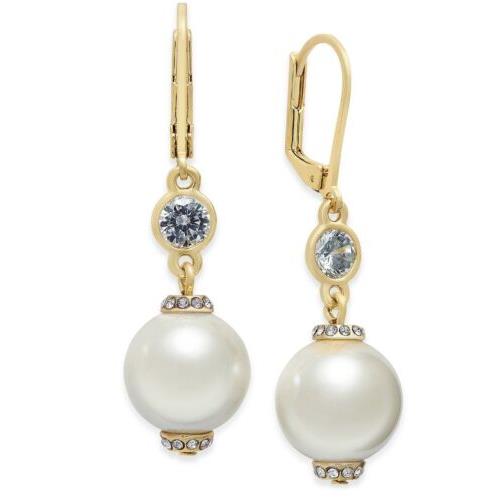 Kate Spade New York Womens Pearls of Wisdom Leverback Earrings D63