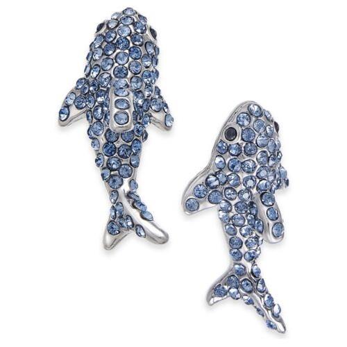 Kate Spade New York Shore Things Pave Shark Stud Earrings 253x