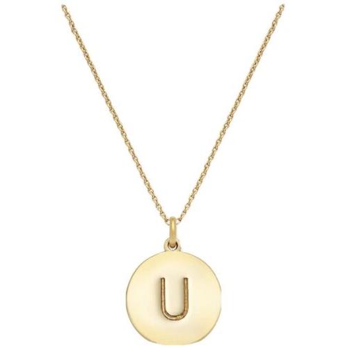 Kate Spade New York Initial U 12K Gold Plated Small Pendant Necklace S107