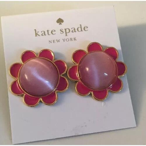 Kate Spade York Taking Shapes Cats-eye Flower Stud Earrings 117 D