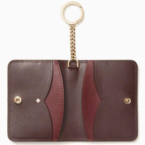 Kate Spade Nadine Slim Bifold Key Card Holder Wallet Cherrywood Leather  Heart - Kate Spade wallet - 098687400244 | Fash Brands