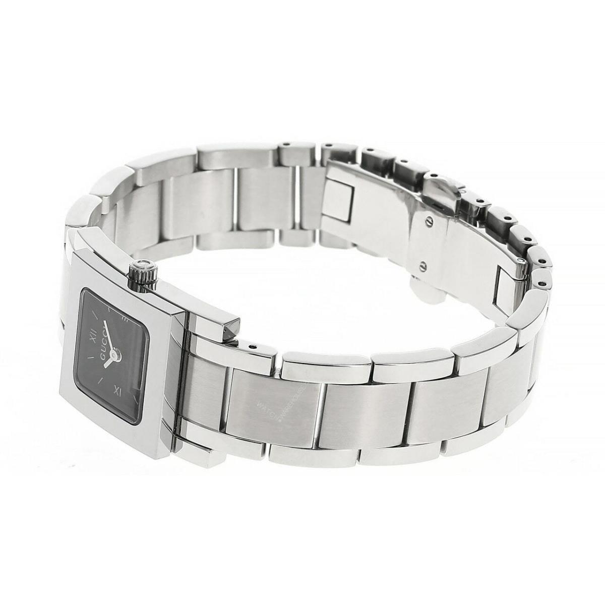 Gucci S-steel Square Black Dial Bracelet Women`s Watch 7905P-07935