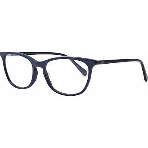 Gucci GG0549O Blue 003 52-16-140mm Rectangle Eyeglasses