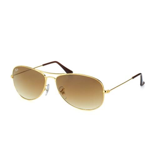 Ray-ban Cockpit RB3362 00151 Gold Crystal Brown Gradient 59mm Sunglasses