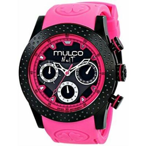 Mulco Unisex MW5-1962-058 Analog Display Swiss Quartz Pink Watch