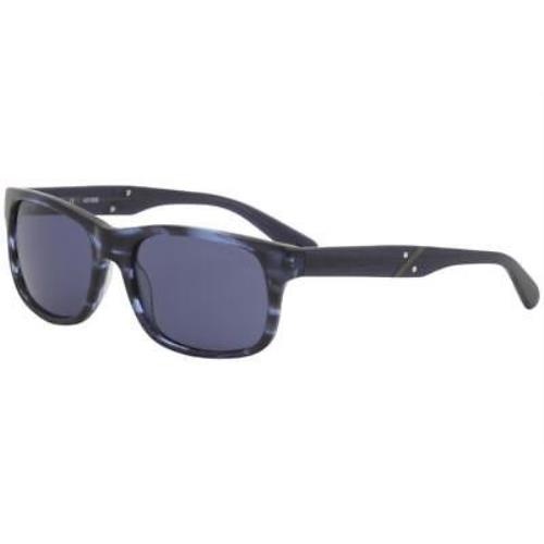 Guess Men`s GU6809 GU/6809 BL-9 Blue Fashion Rectangle Sunglasses 55mm
