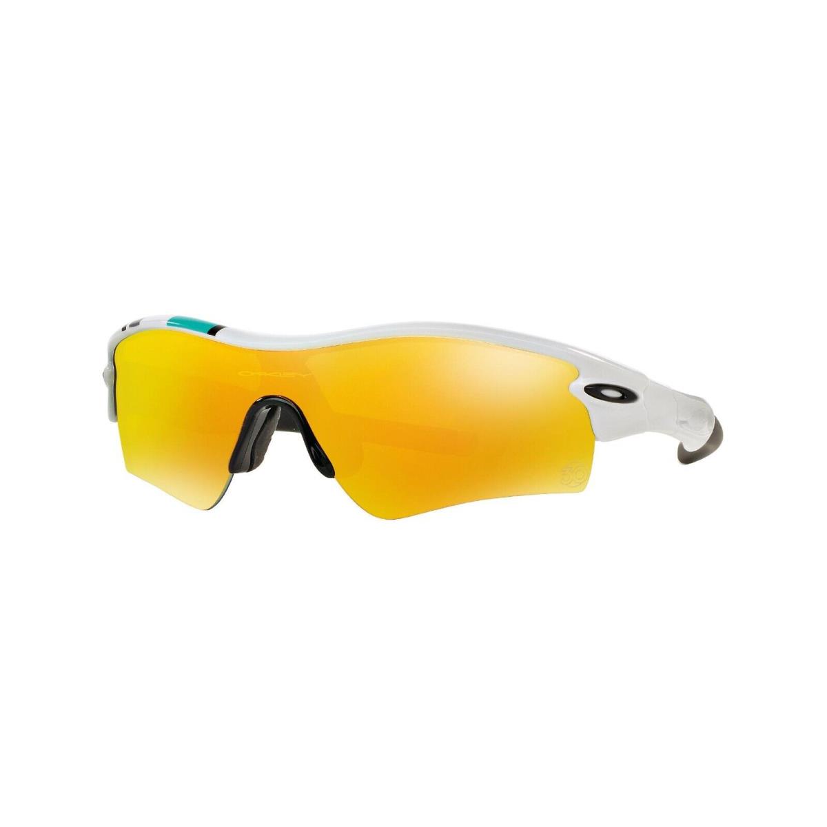 Oakley Sunglass 30 Years Radar Path Polished White Fire Iridium 26-267 - Frame: White, Lens: Red