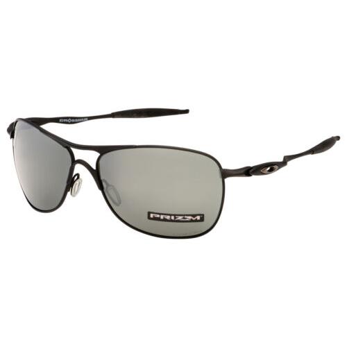 Oakley Crosshair Prizm Matte Black Polarized 61mm Men`s Sunglasses OO4060 23 61 - Black, Frame: Black, Lens: Black