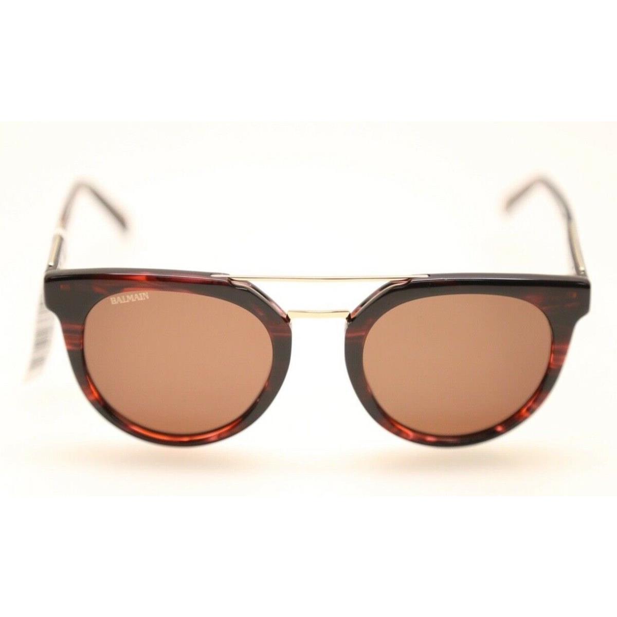 Balmain BL2110B 03 Red Tortoise/brown 51mm Sunglasses 401