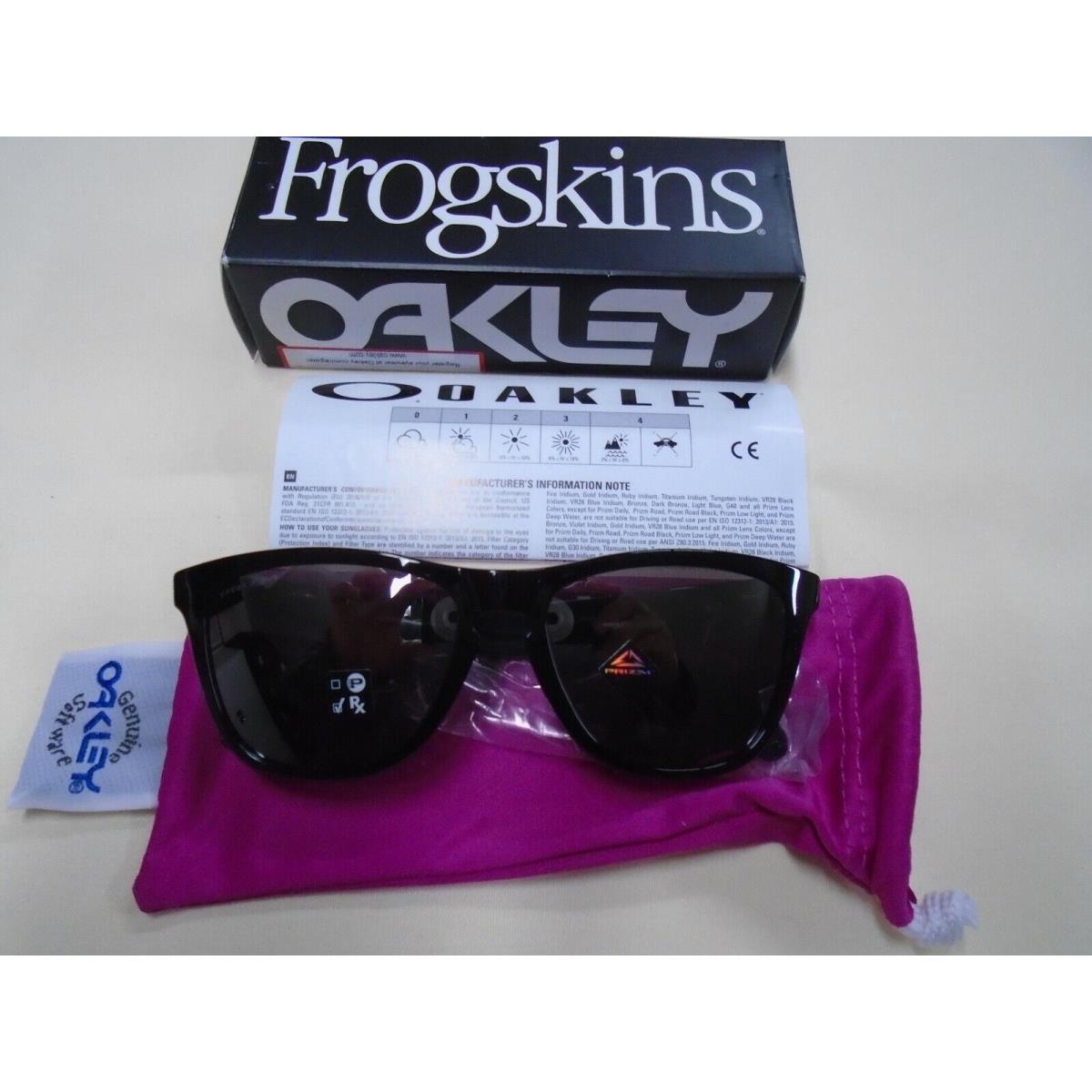 Genuine`` Oakley Frogskins Asian Polished Black/prizm Black Iridium  OO9245-6254 - Oakley sunglasses - 700285173375 | Fash Brands