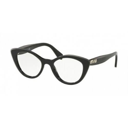 Miu 01RV Core Collection Eyeglasses K9T1O1 Black