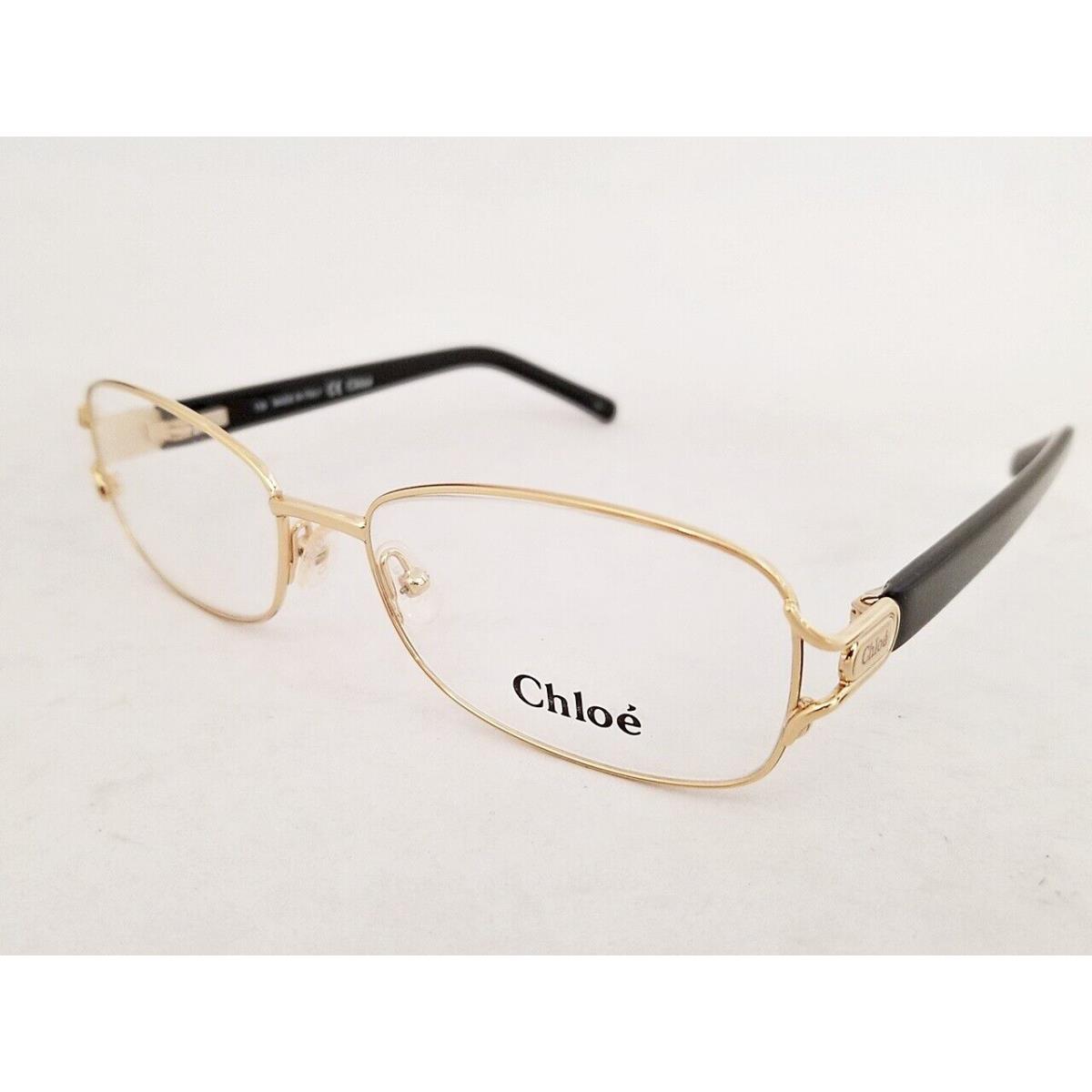 Chloe CE 2117 Eyeglasses Frame 752 Gold Black 54mm Women Italy with Case