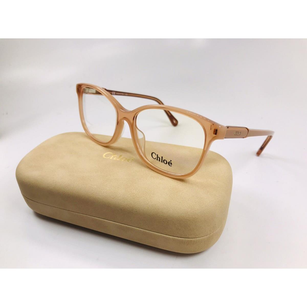 Chloe CE2728 749 Peach Eyeglasses 53mm with Chloe Case