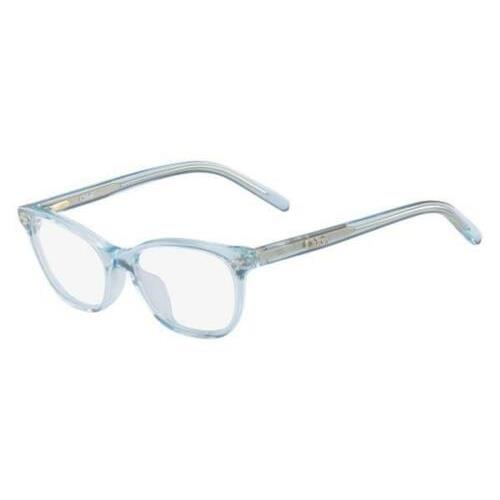 Junior Chlo CE3610 969 Crystal Azure Eyeglasses 47/15/125 with Chloe Case - Light Blue, Frame: Light Blue, Lens: