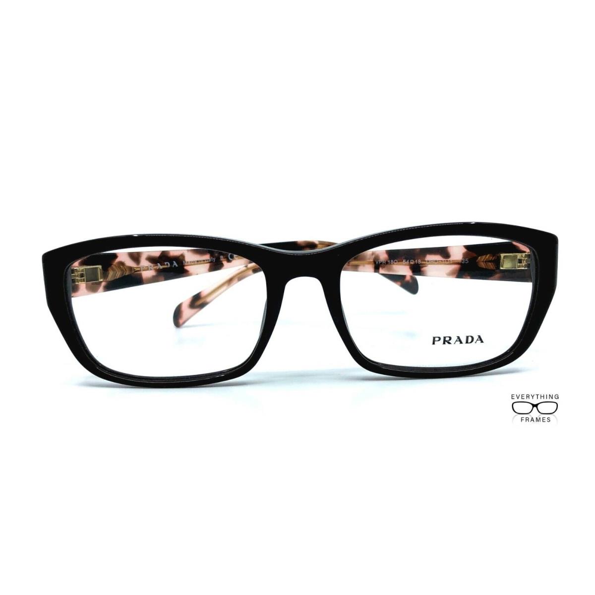 Prada PR18O DHO-1O1 Chocolate Brown Eyeglasses 54