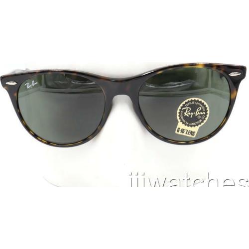 Ray-ban Wayfarer II Tortoise Classic G-15 Green Sunglasses RB2185 902/31