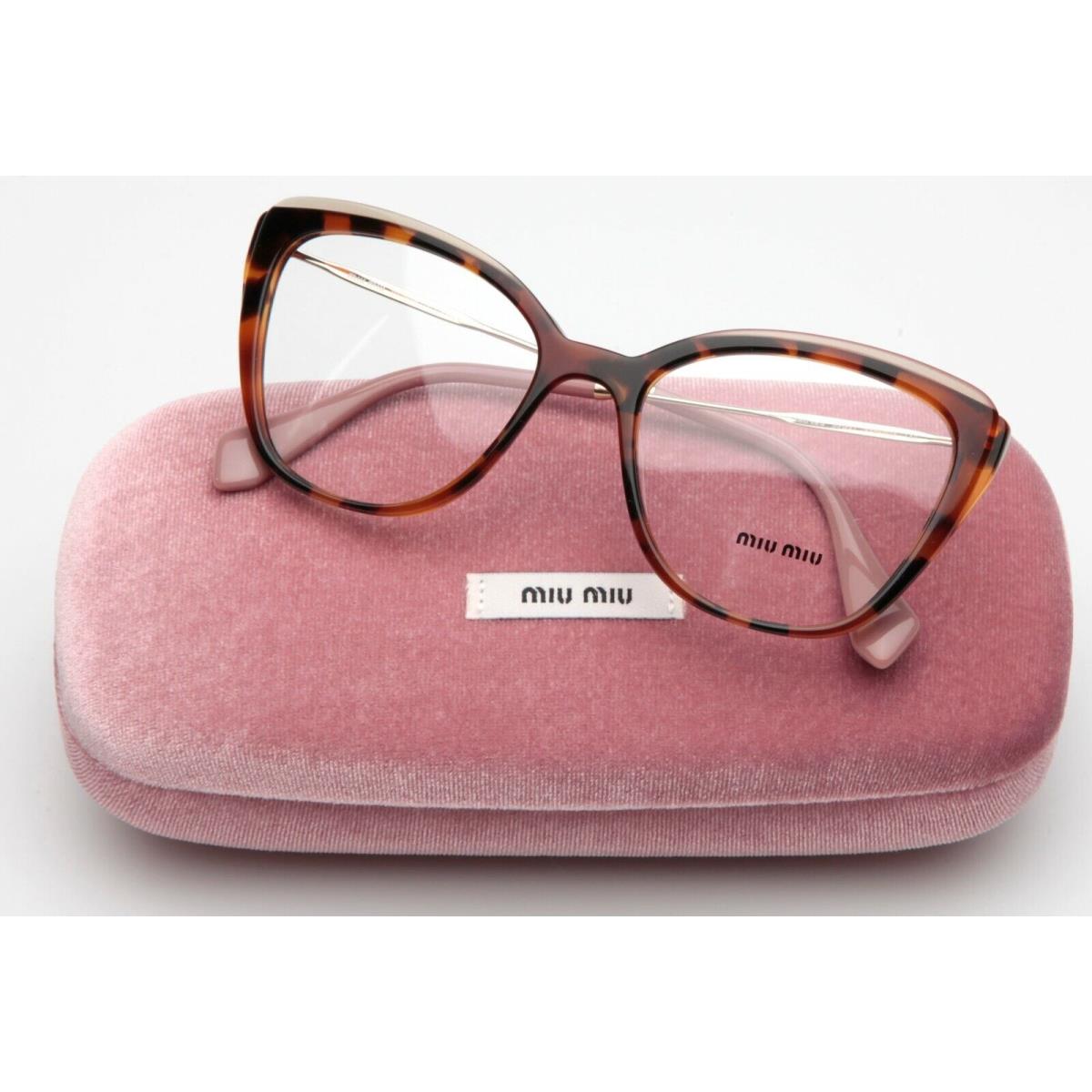 Miu Miu Vmu 02Q VX8-1O1 Havana Pink Eyeglasses 53-17-140mm B43mm Italy