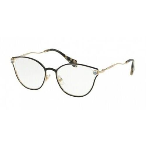 Miu 53QV Core Collection Eyeglasses 1AB1O1 Black