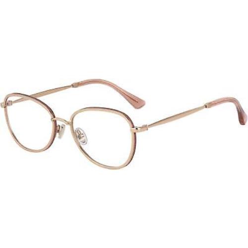 Jimmy Choo Jch Jc229 Eyeglasses 0EYR Gold Pink