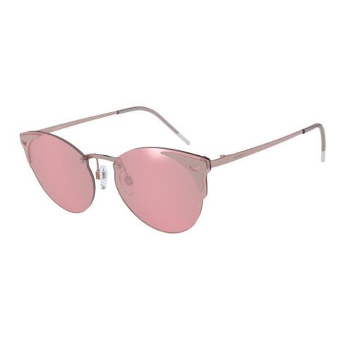 Giorgio Armani Sunglasses EA2082 3167/1T Rose Gold Frames Pink Lens 59mm ST