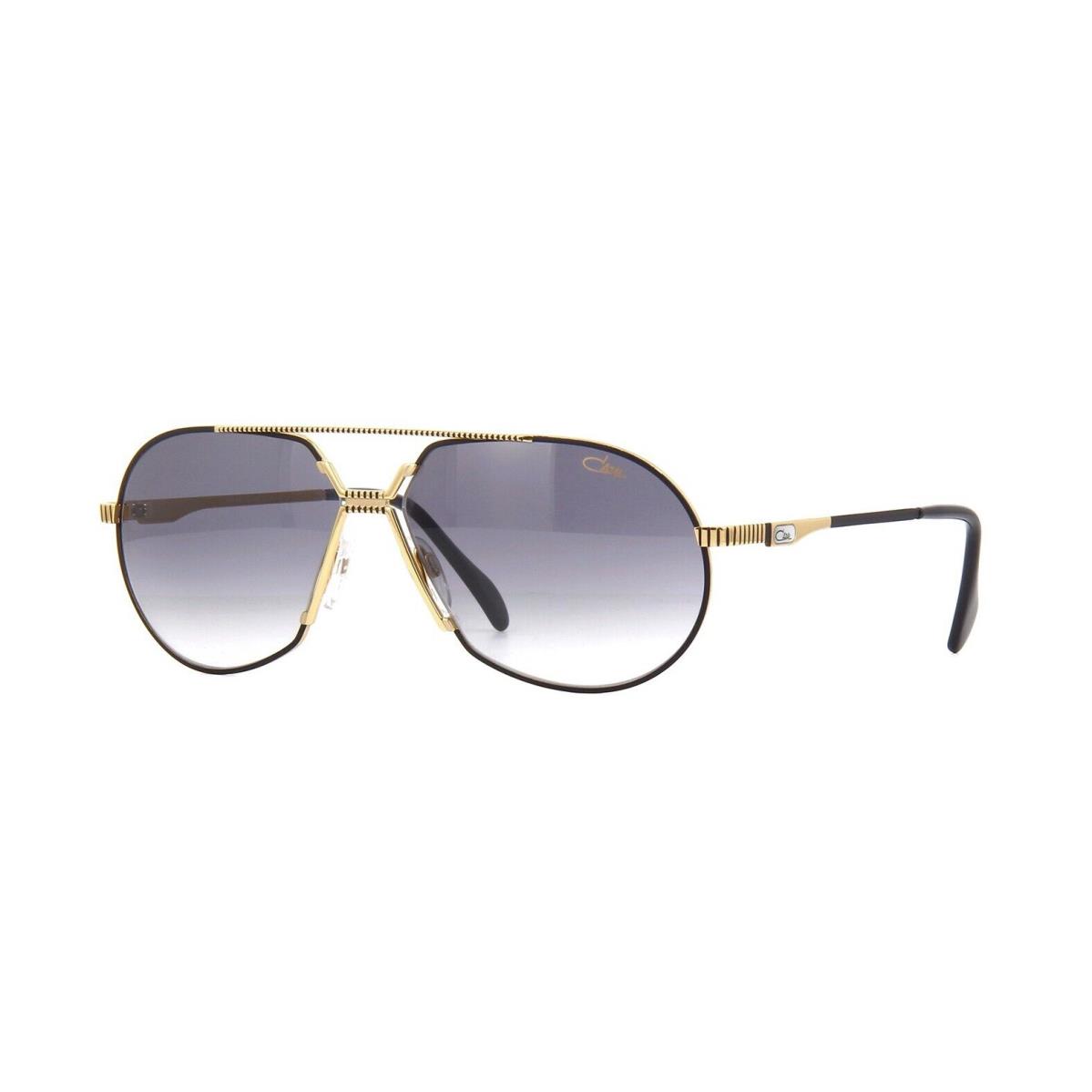 Cazal Legends 968 Black Gold/grey Shaded 001 Sunglasses - Frame: Black Gold, Lens: Grey Shaded