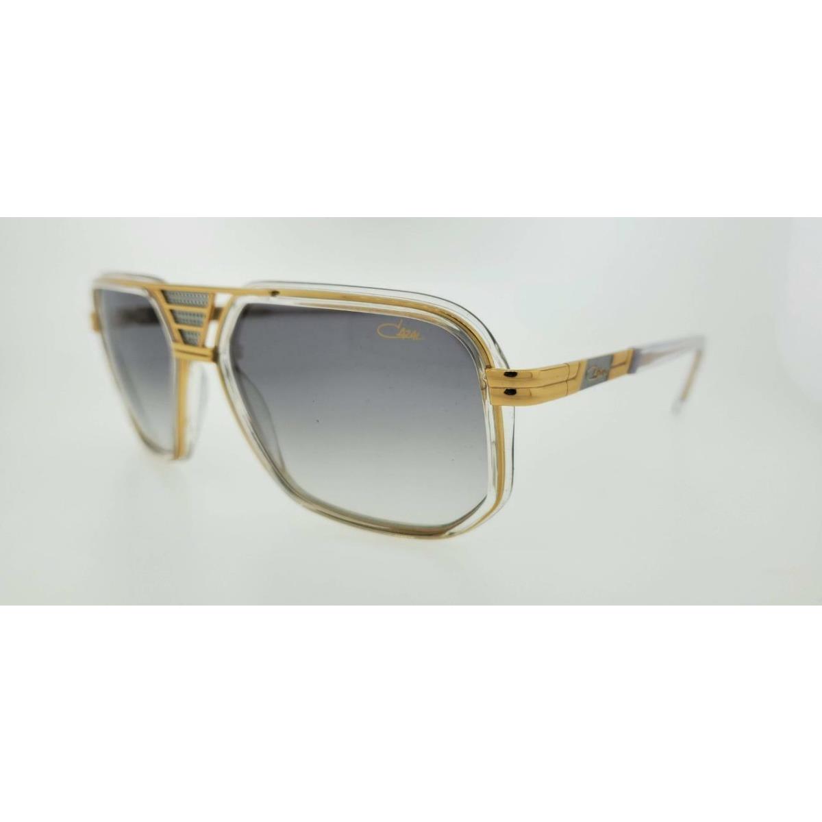 Cazal Sunglasses 666 003 61MM Crystal Gold Frame with Grey Gradient Lenses