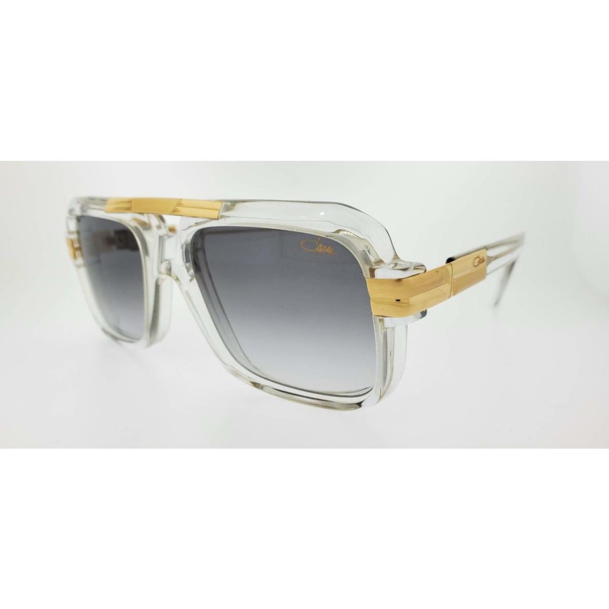 Cazal Sunglasses 663/3 065 56MM Crystal Frame with Grey Gradient Lenses