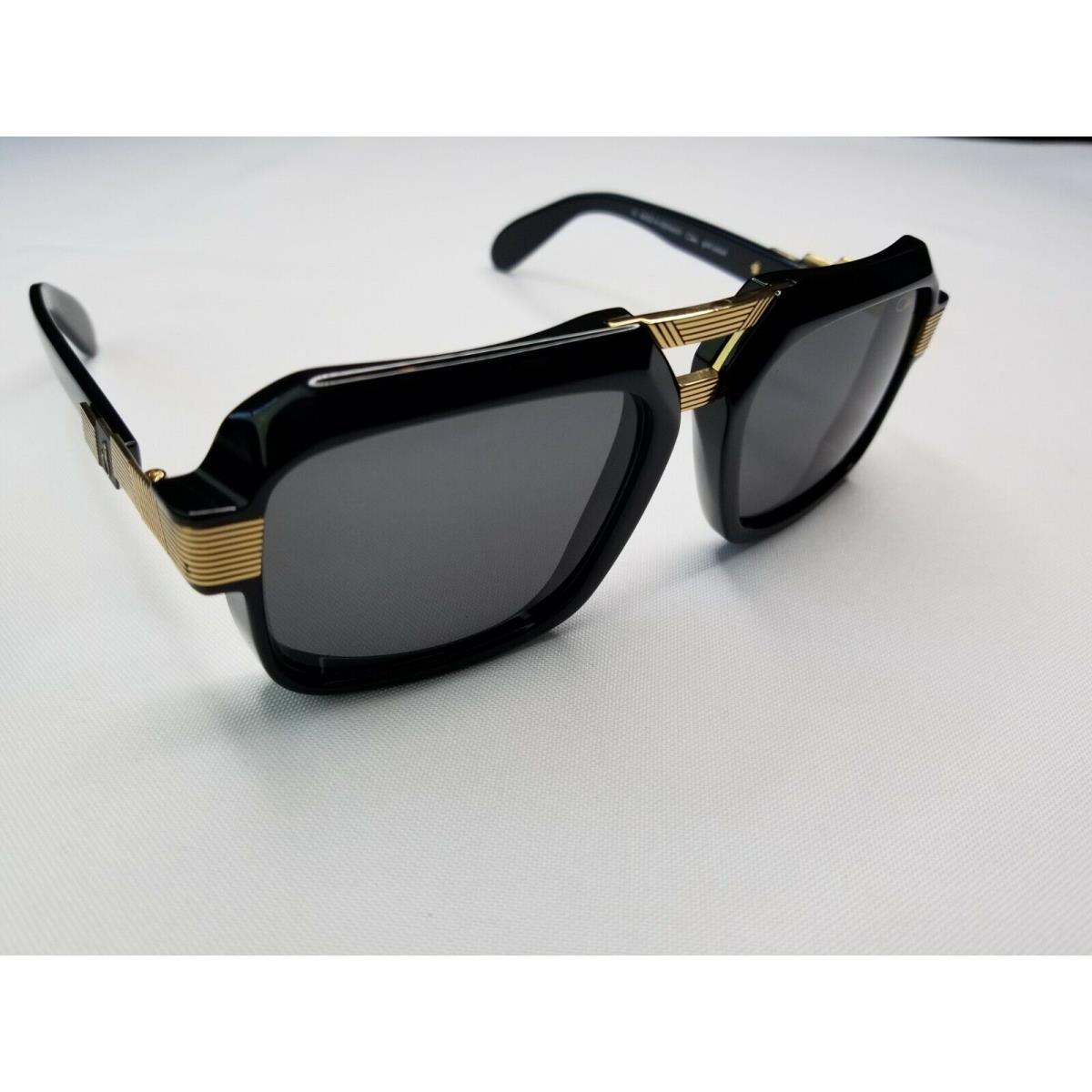 Cazal Legends Mod. 669 Col. 001 Black Gold Plated Sunglasses Made IN Germany