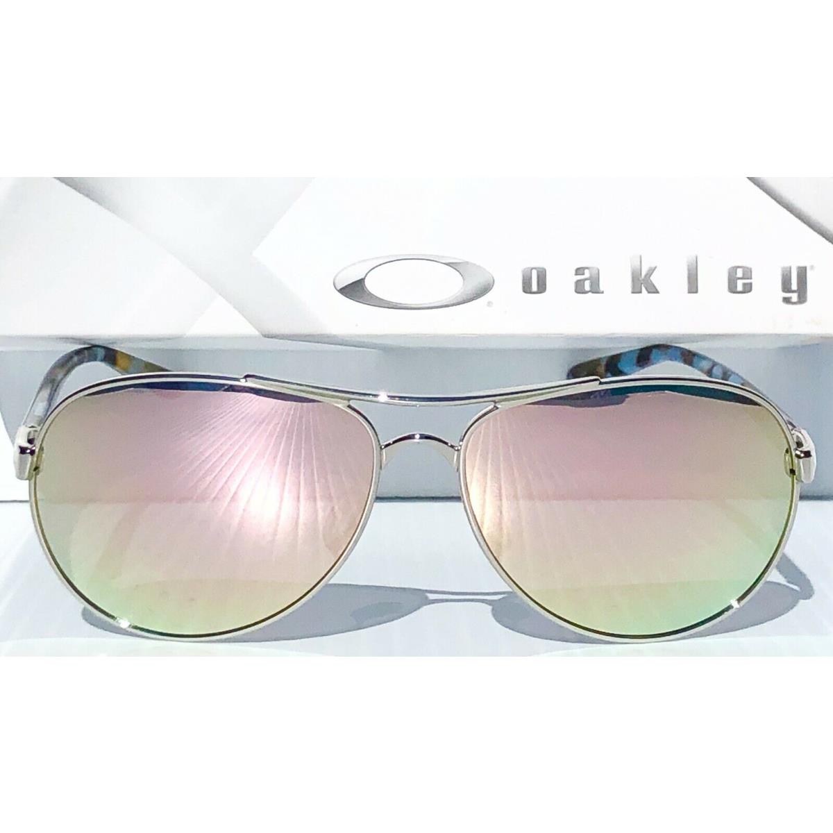 Oakley Tie Breaker Rose Gold Aviator Polarized Galaxy Women s