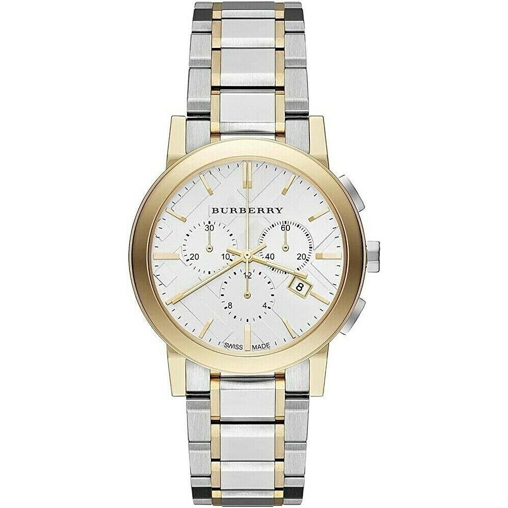 Burberry BU9751 The City Two Tone Stainless Steel Chronograph Watch