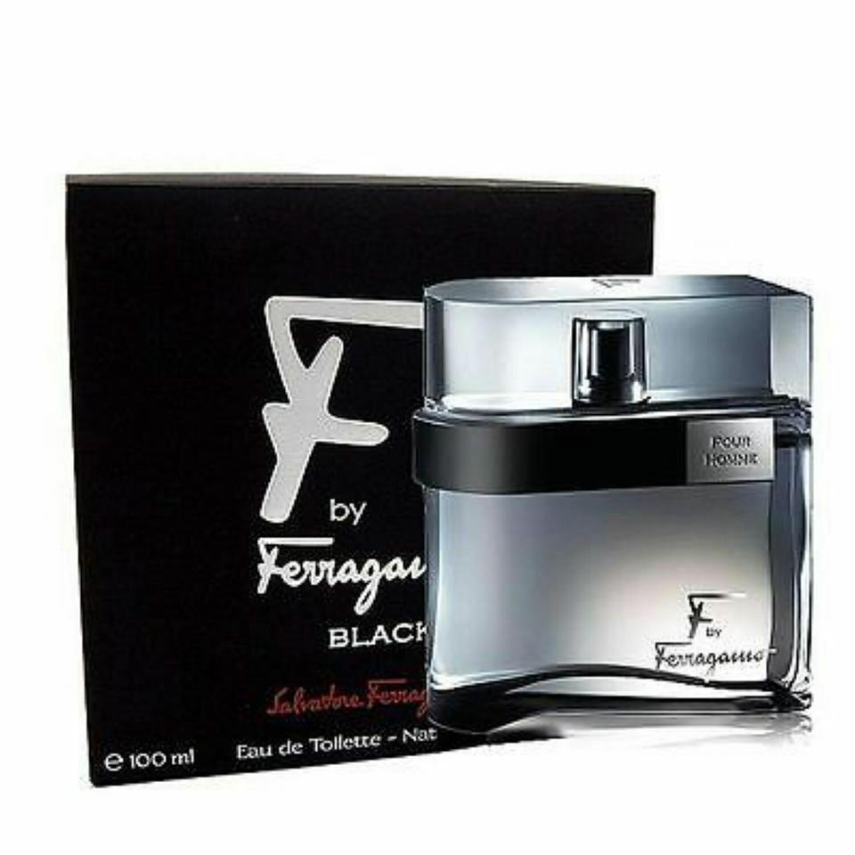 F Black Salvatore Ferragamo Cologne Men Perfume Eau De Toilette Spray 1.7/3.4 oz