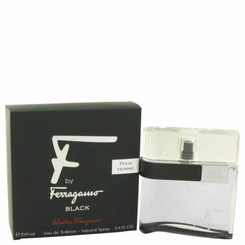 F Black Cologne by Salvatore Ferragamo Men Perfume Eau De Toilette Spray 3.4 oz