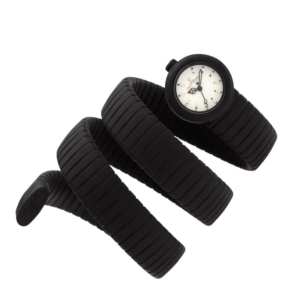 Toywatch Toy Watch VP02BK Quartz Analog White Dial Black Wrap Around Unisex Watch 2601