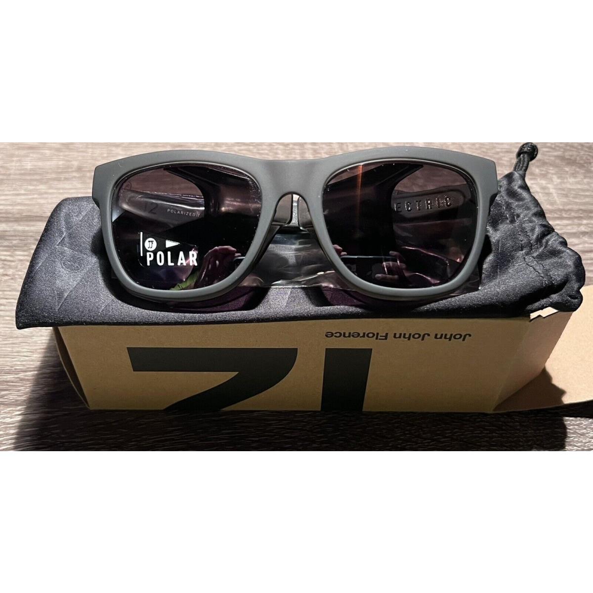 Electric Jjf 12 Sunglasses - Dark Smoke / Silver Polarized Pro